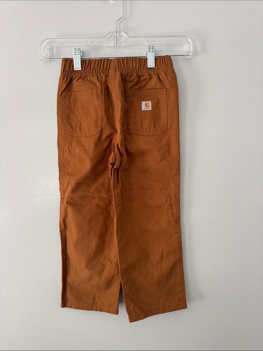 Carhartt Kids Pull-On Pants in Rust Brown Size 4T - Picture 2 of 3